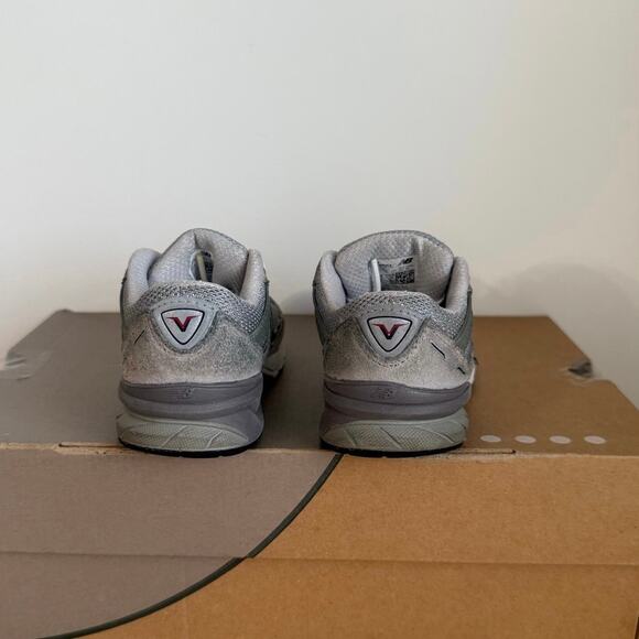 New Balance 990 V5 Grey/White Toddler Sneakers - SZ 9 C - Picture 9 of 13